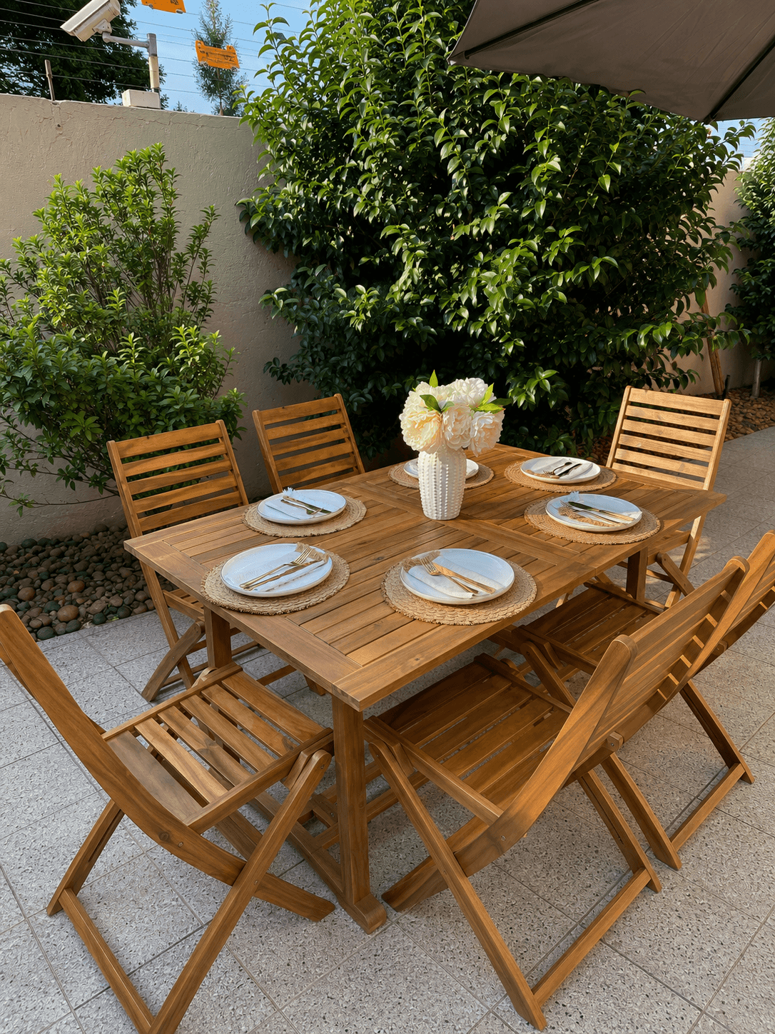 6-seater outdoor dining set